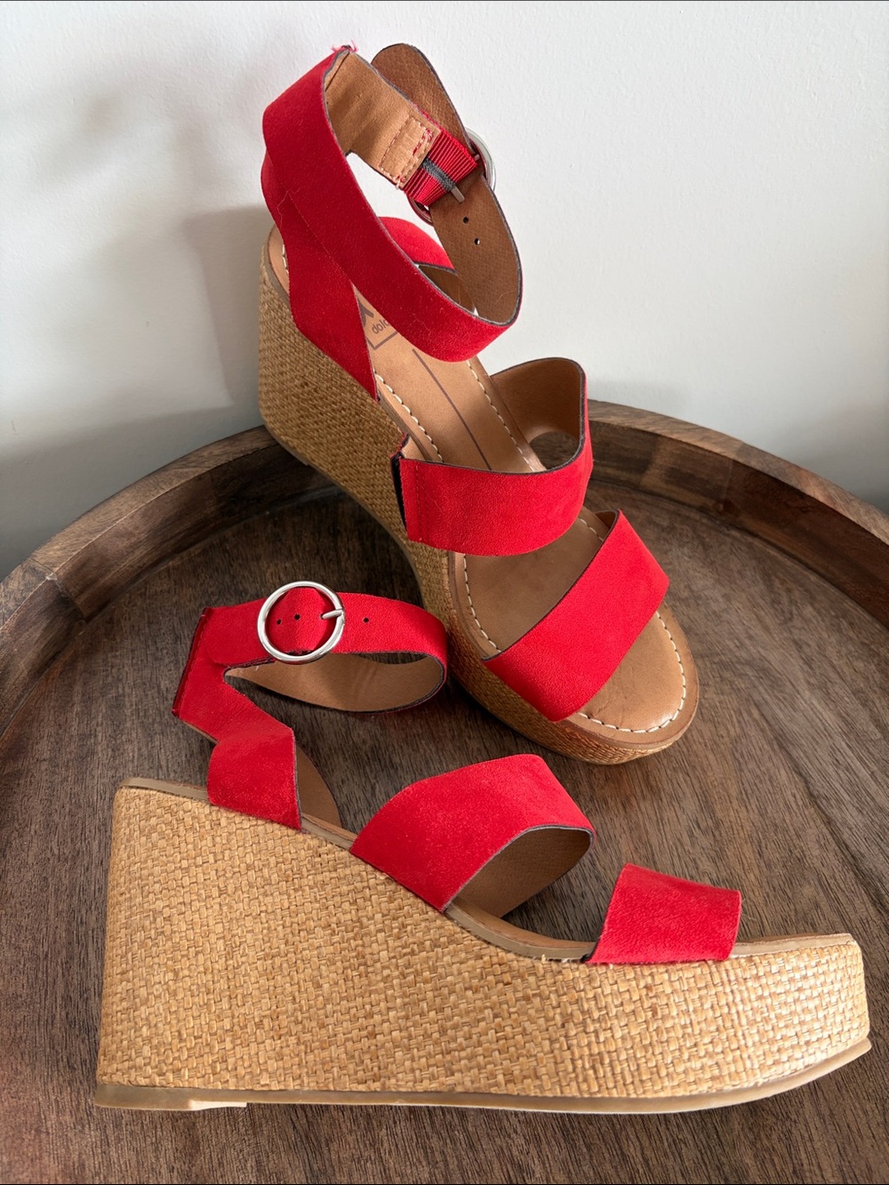 Dv8 Dolce Vita Red Wedge Sandals